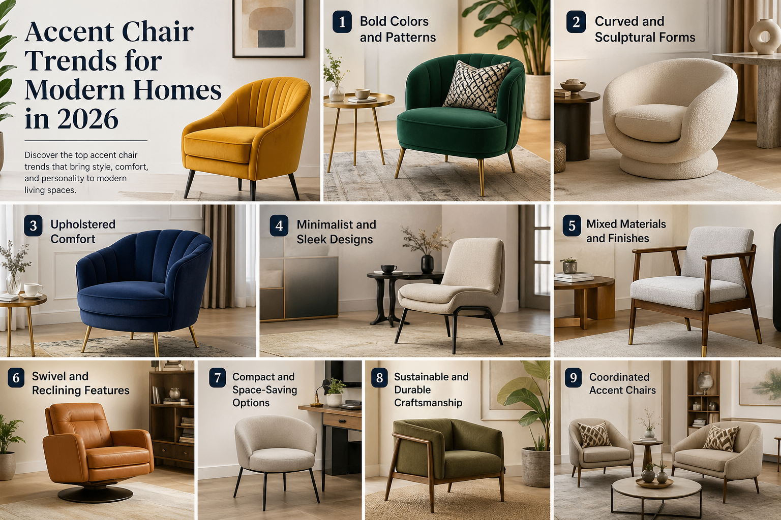 Accent Chair Trends for Modern Homes in 2026