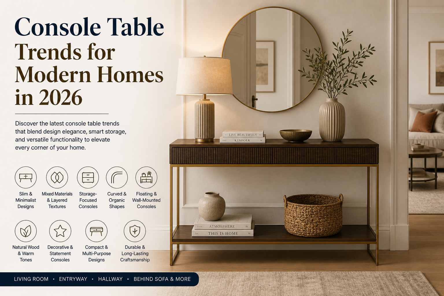 Console Table Trends for Modern Homes in 2026