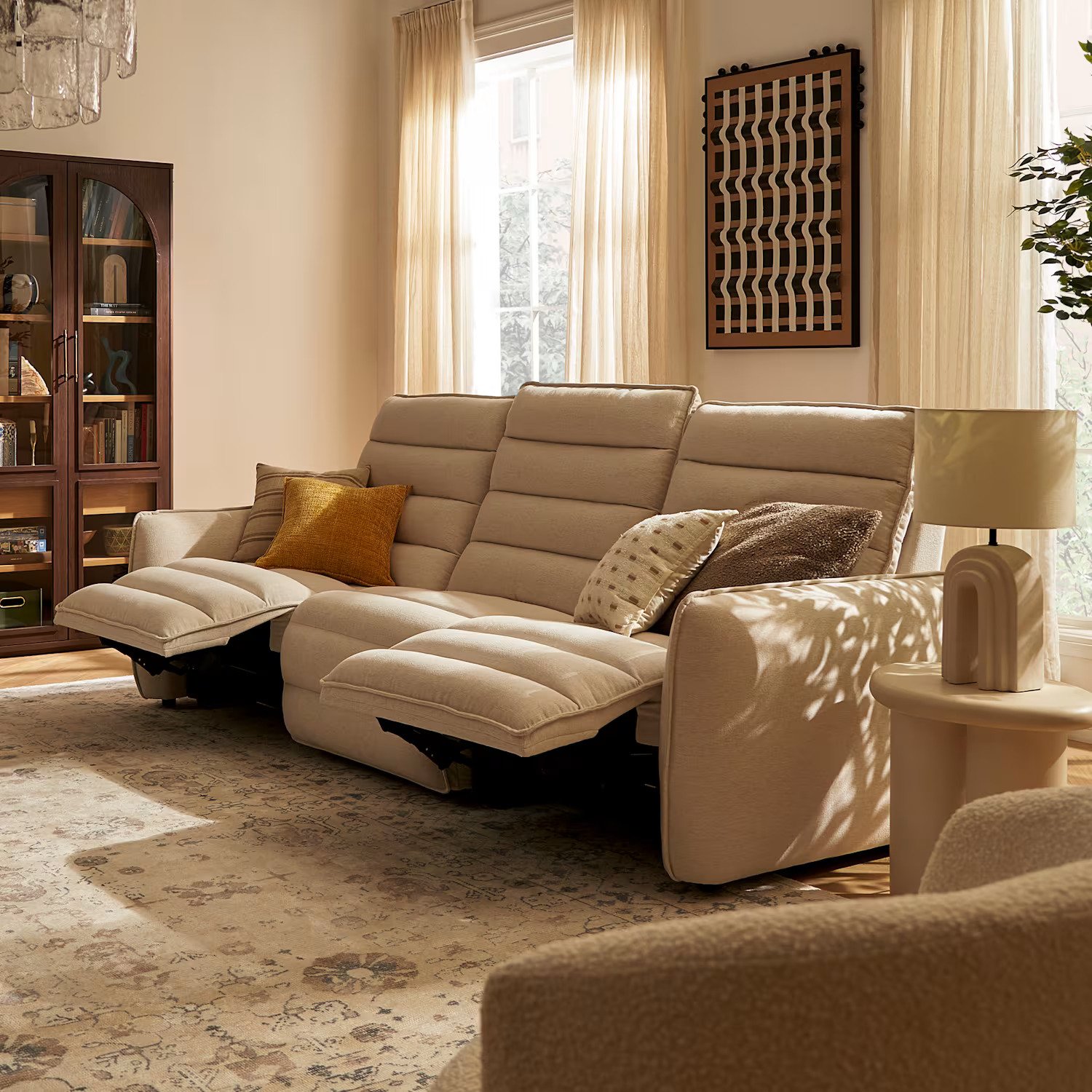 Reverie Performance Fabric Motion Recliner Sofa