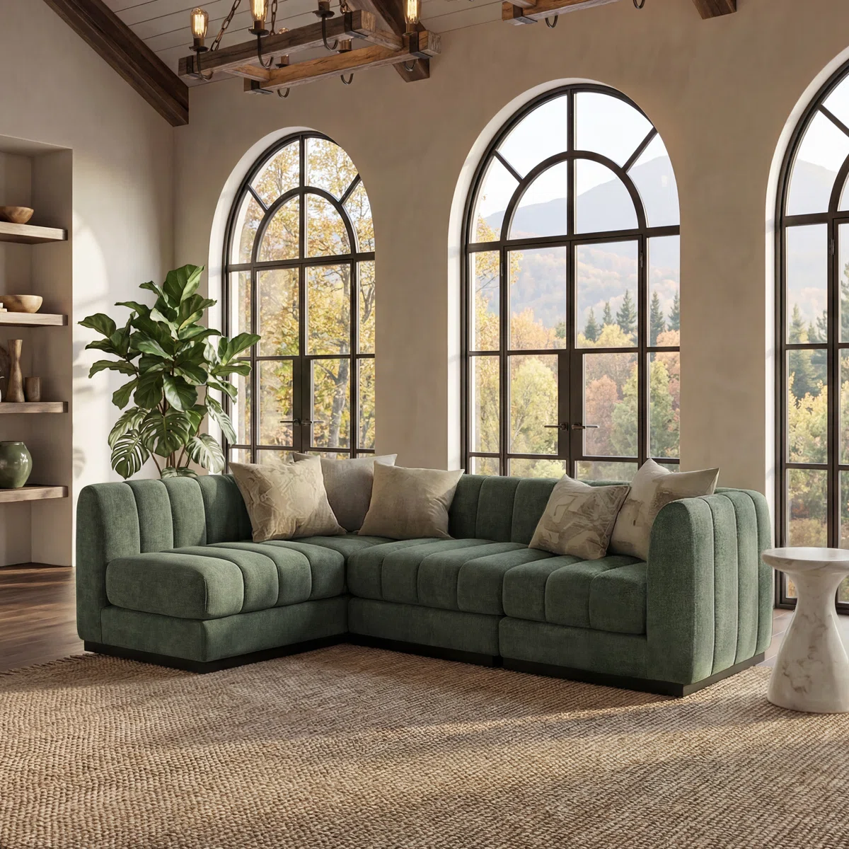 Chenille Modular Sectional
