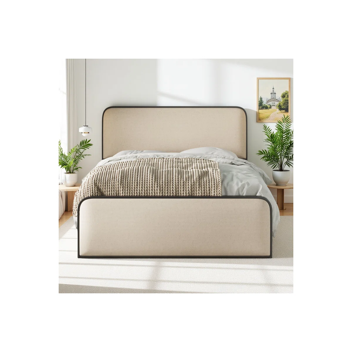 Upholstered Bed with Storage