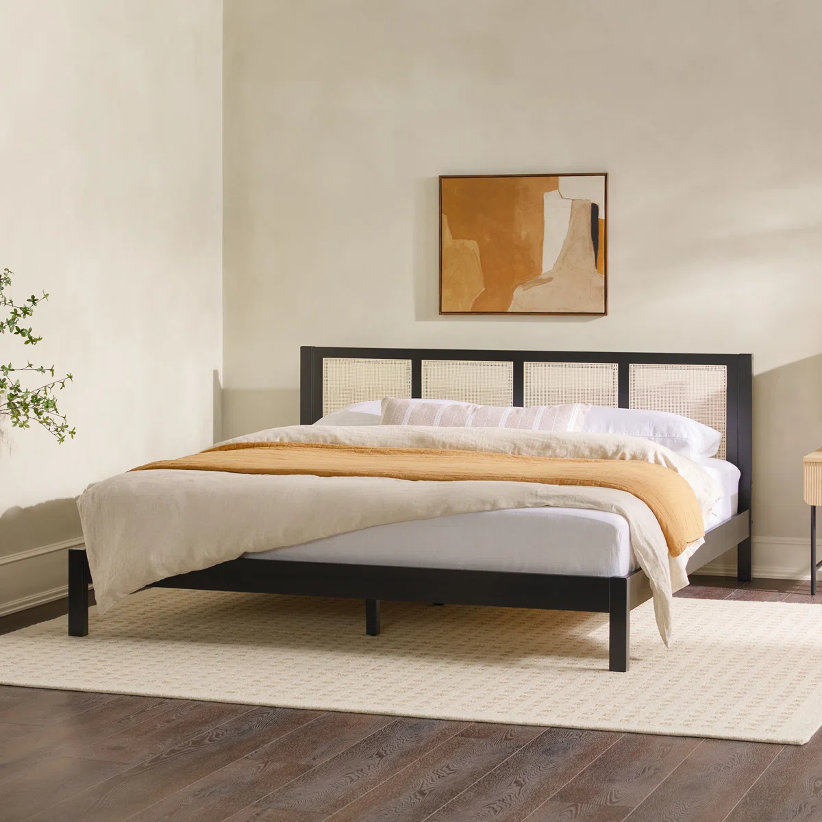 Naarden Solid Wood Platform Bed